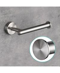 Aquaterior 5-Piece Bathroom Hardware Set Wall Mount Towel Bar Toilet Paper Holder Robe Hook