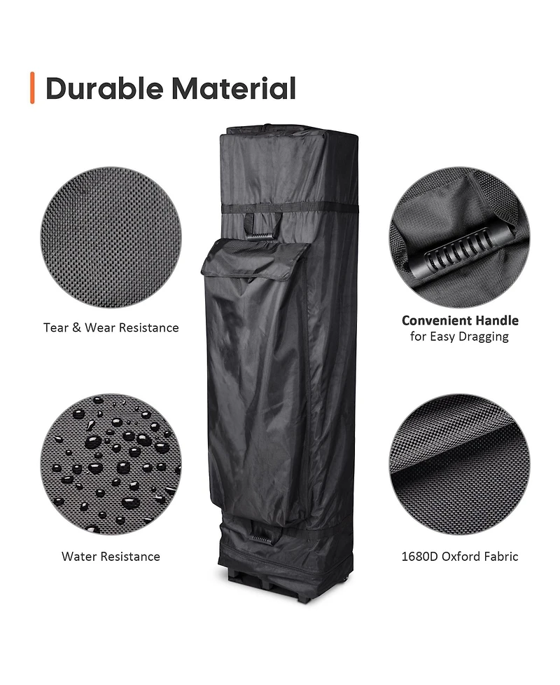 Universal Canopy Carry Bag Wheeled Pop Up Shelter Storage Case 10x20ft Canopy