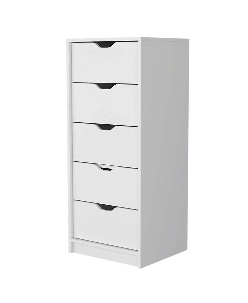 Fm Furniture Dillon Narrow 5 Drawer Dresser