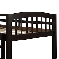 Streamdale Twin Bunk Bed with Ladder, Rail, Trundle and Drawers