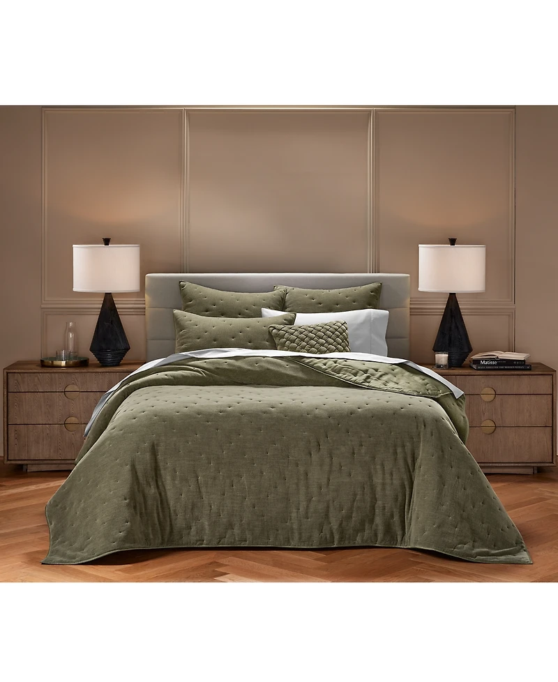 Hotel Collection Reversible Chenille Quilted 2-Pc. European Sham Set, Exclusively at Macy's