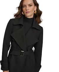 Donna Karan New York Women's Belted Notched-Collar Trench Coat