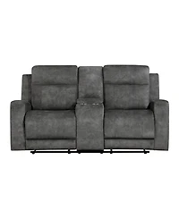 Homelegance White Label Pagosa 71" Double Reclining Love Seat with Center Console