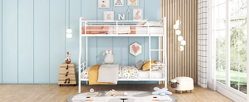 Streamdale Full Xl Over Queen Metal Bunk Bed