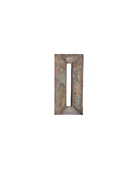 Franklin Iron Works Tahoe Rustic Table Lamp 26" High Natural Stale Rectangular Box Shade for Bedroom Living Room Bedside Nightstand Office Kids H
