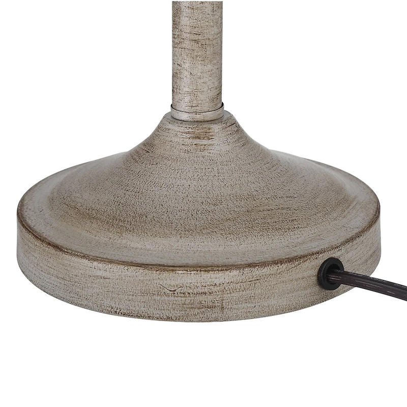 360 Lighting Lynn Country Cottage Buffet Table Lamps 26 3/4" High Set of 2 Beige Wood Oatmeal Drum Shade for Bedroom Living Room Bedside Nightsta