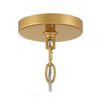 Possini Euro Design Light Brass Gold Pendant Chandelier 15 1/4" Wide Modern Clear Crystal 4-Light Fixture for Dining Room House