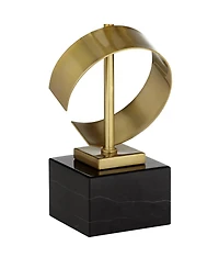 Luxe Modern Buffet Console Table Lamp 32" Tall Skinny Sculptural Gold Scroll Metal White Drum Shade for Bedroom Living Room Bedside Nightstand House H