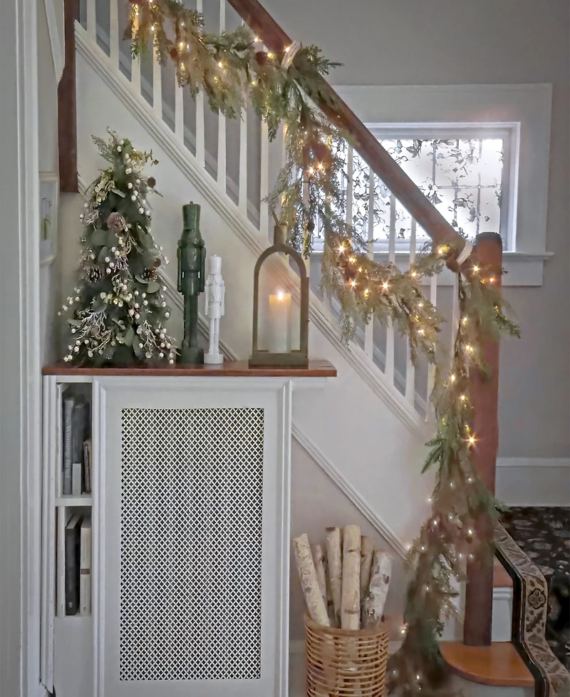 National Tree Company Hgtv Home Collection Antique Bronze Arched Lantern, Medium