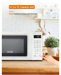 0.7 Cu. Ft.White Counter Top Microwave