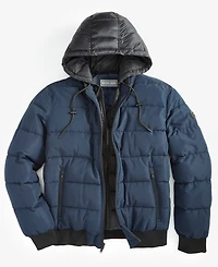 Michael Kors Men's Hooded Puffer Bomber Jacket