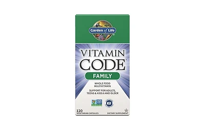 Garden of Life Vitamin Code, Family Formula 120 Caps