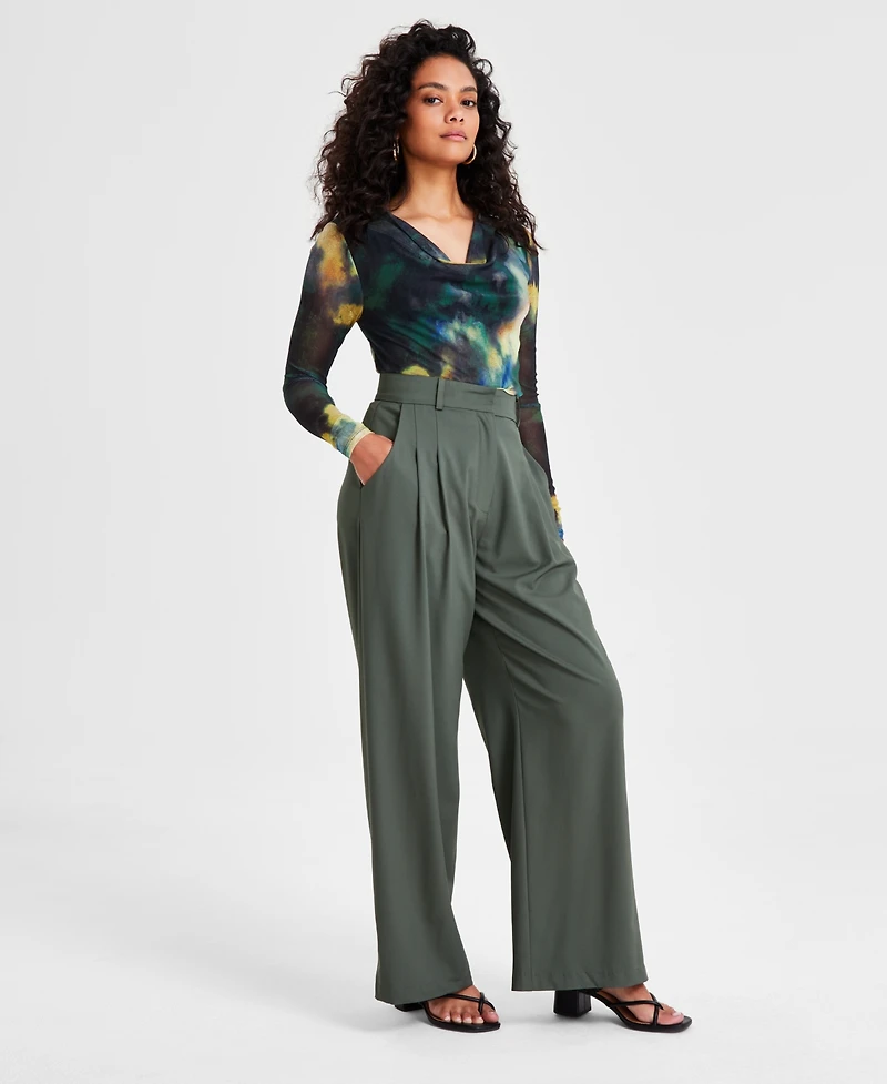 Bar Iii Petite Wide-Leg Pants, Created for Macy's