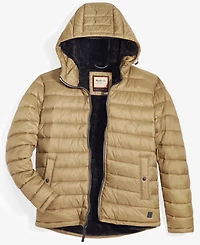 Hawke & Co. Men's Sherpa Lined Hooded Puffer Jacket
