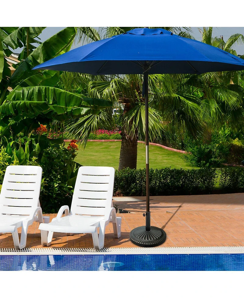 Slickblue Heavy-Duty Outdoor Stand Bronze Umbrella Base