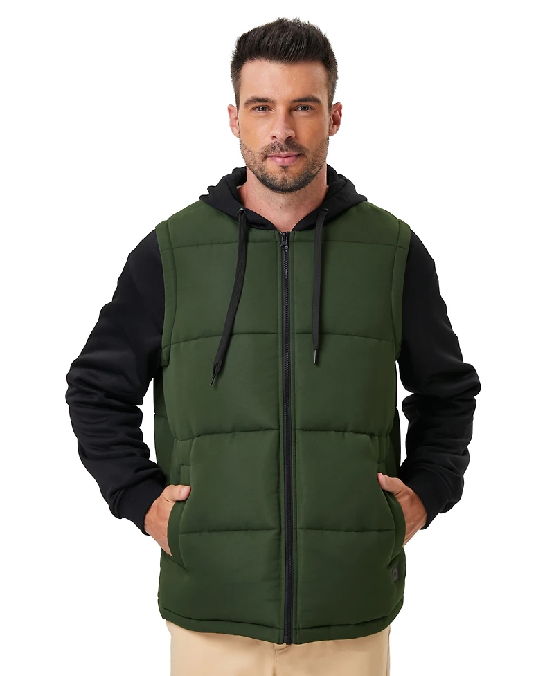 Hawke & Co. Men's Puffer Vest & Hoodie