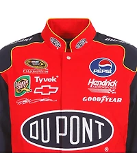 Jh Design Men's Red Jeff Gordon DuPont Twill Driver Uniform Full-Snap Jacket