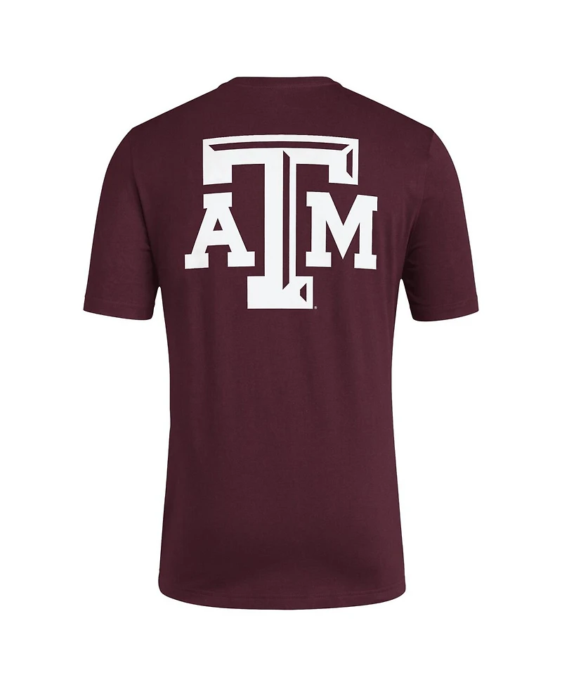 Adidas Men's Maroon Texas A&M Aggies Reverse Retro Baseball 2 Hit T-Shirt