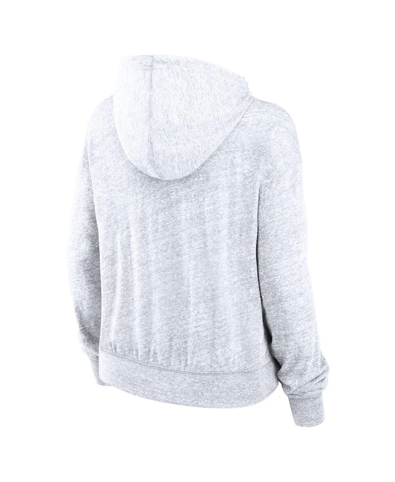 Nike Women's White Dallas Cowboys Gym Vintage-like Logo Pullover Hoodie