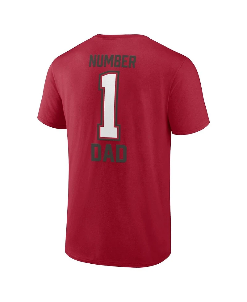 Fanatics Men's Red Tampa Bay Buccaneers Father's Day T-Shirt