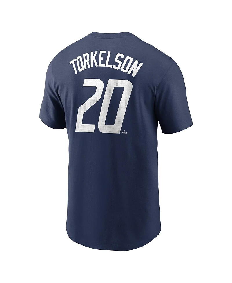 Nike Men's Spencer Torkelson Navy Detroit Tigers 2024 City Connect Fuse Name Number T-Shirt