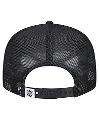 New Era Men's Black Sacramento Kings Evergreen 9FIFTY Trucker Snapback Hat