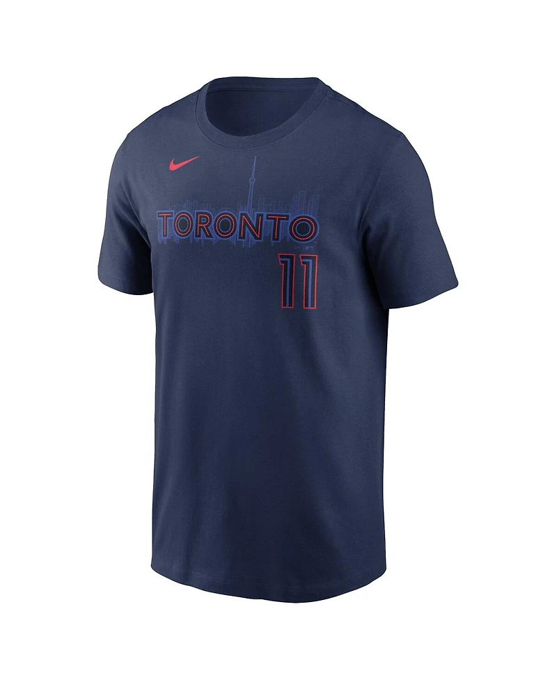 Nike Men's Bo Bichette Navy Toronto Blue Jays 2024 City Connect Name Number T-Shirt