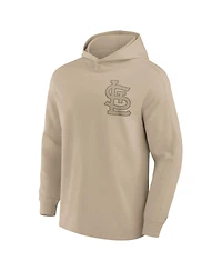 Fanatics Signature Men's Khaki St. Louis Cardinals Elements Lightweight Fleece Hoodie
