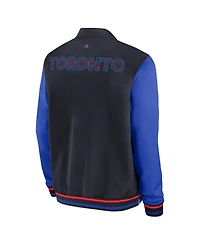 Nike Men's Black Toronto Blue Jays 2024 City Connect Authentic Collection Game Time Full-Zip Bomber Jacket