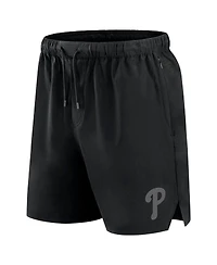 Fanatics Signature Men's Black Philadelphia Phillies Front Office Woven Shorts