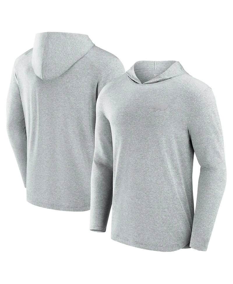 Fanatics Signature Men's Gray Buffalo Bills Front Office Tech Lightweight Hoodie T-Shirt