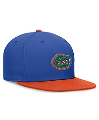 Jordan Men's Royal/Orange Florida Gators Team Logo Performance Fitted Hat