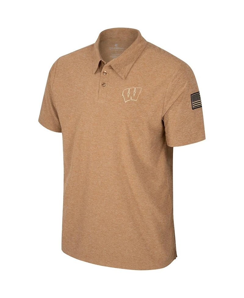 Colosseum Men's Khaki Ucla Bruins Oht Appreciation Cloud Jersey Desert Polo Shirt