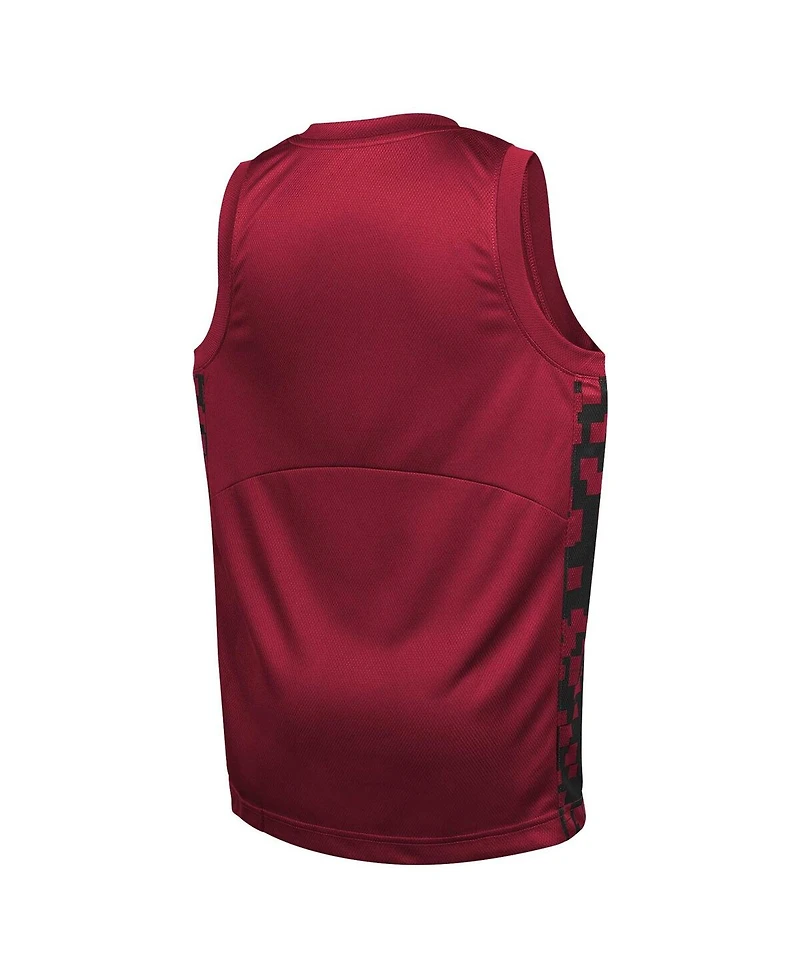 Nike Big Boys and Girls Red Miami Heat Courtside Starting Five Team Jersey