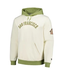 New Era Men's Cream/Green San Francisco Giants Color Pop Pullover Hoodie