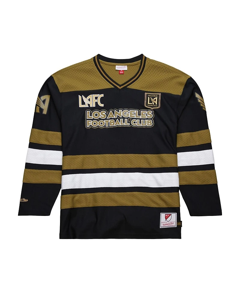 Mitchell & Ness Men's Gold Lafc Stateside V-Neck Long Sleeve Jersey