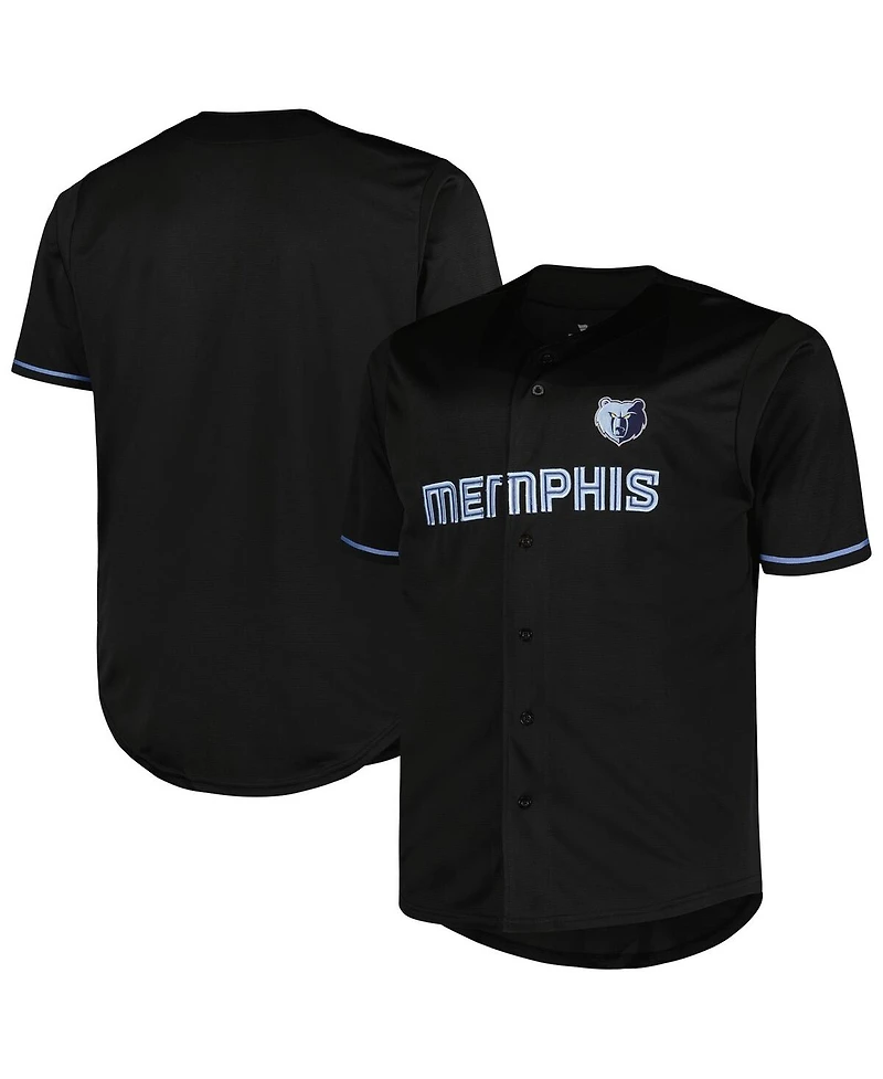 Profile Men's Black Memphis Grizzlies Big Tall Pop Jersey