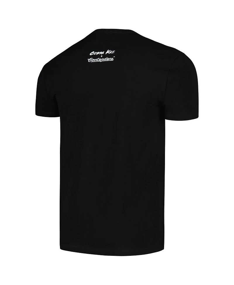 Contenders Clothing Men's Black Cobra Kai Johnny Lawrence Card T-Shirt