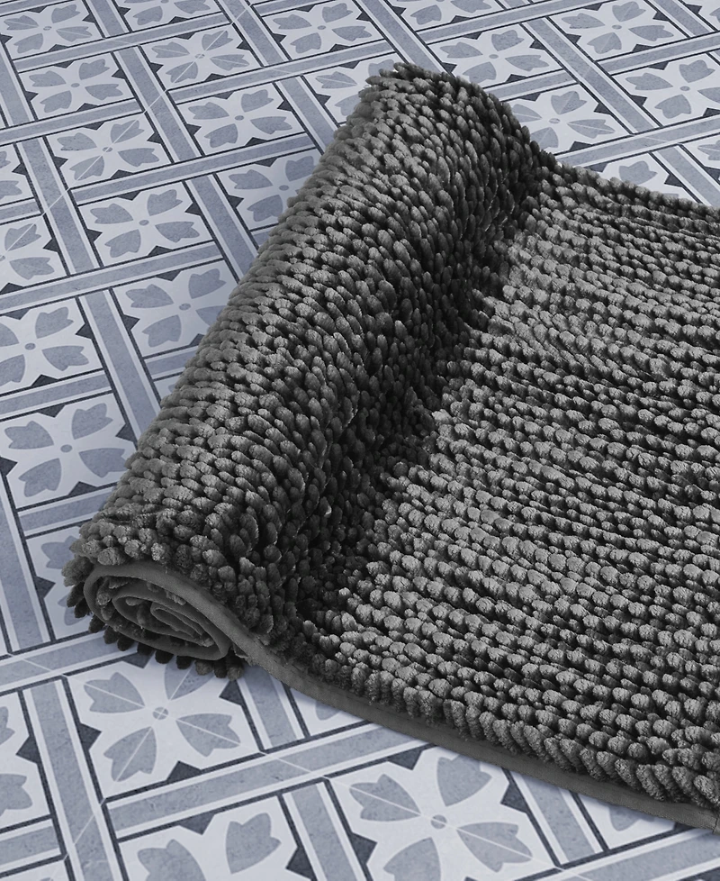 Laura Ashley Butter Chenille Bath Mat