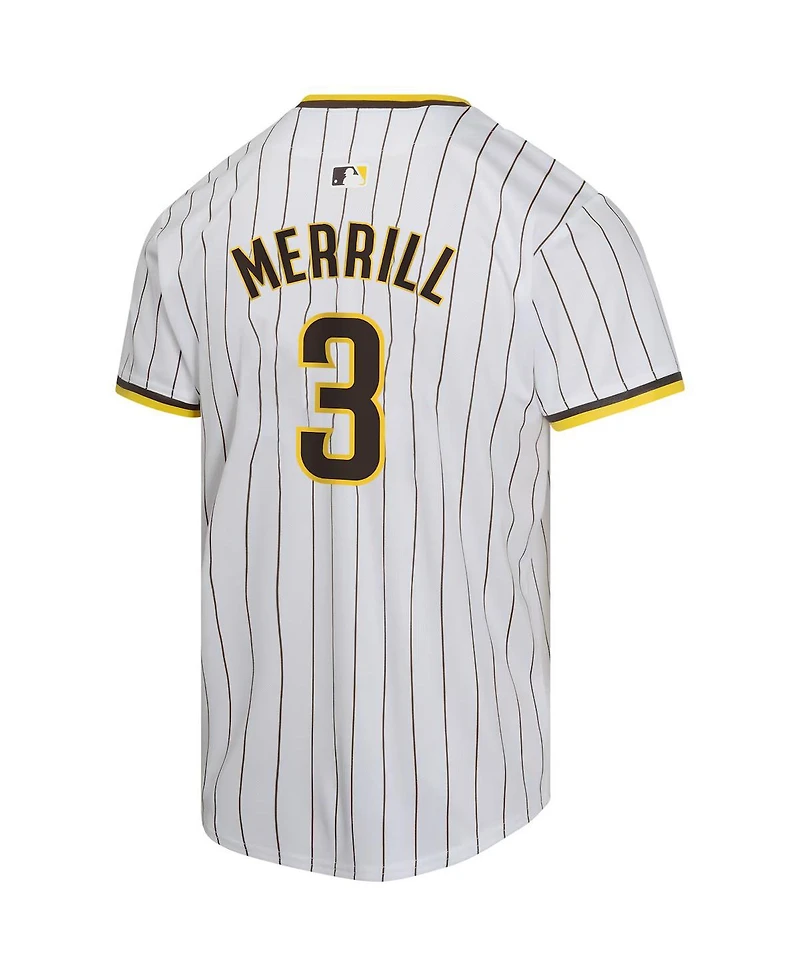 Nike Big Boys and Girls Jackson Merrill White San Diego Padres Home Player Game Jersey