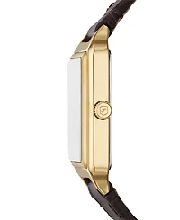 Fossil Women's Quartz Brown Croco Watch 23mm