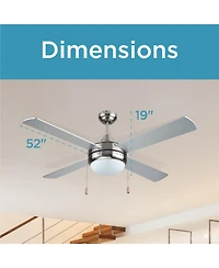52 inch Celing Fan with Pull Chain