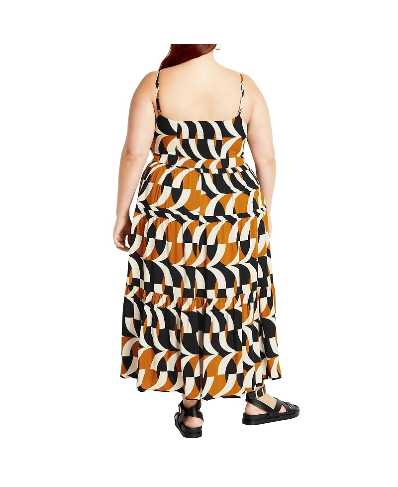 City Chic Women's Mystic Print Dress