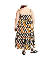 City Chic Women's Mystic Print Dress