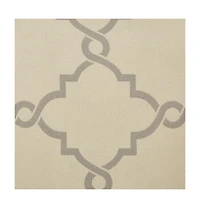 Madison Park Saratoga Fretwork Print Grommet Top Window Valance for Bedroom, 18 inch valances windows Living Room, Width 50 length inches,