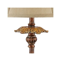 Regency Hill Juliette 36 1/2" Tall Skinny Large Buffet End Table Lamps Set of 2 Brown Light Bronze Finish Living Room Bedroom