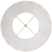 Imperial Shade Creme Large Scallop Bell Lamp Shade 12" Top x 18" Bottom x 18" Slant x 17.5 High (Spider) Replacement with Harp and Fini