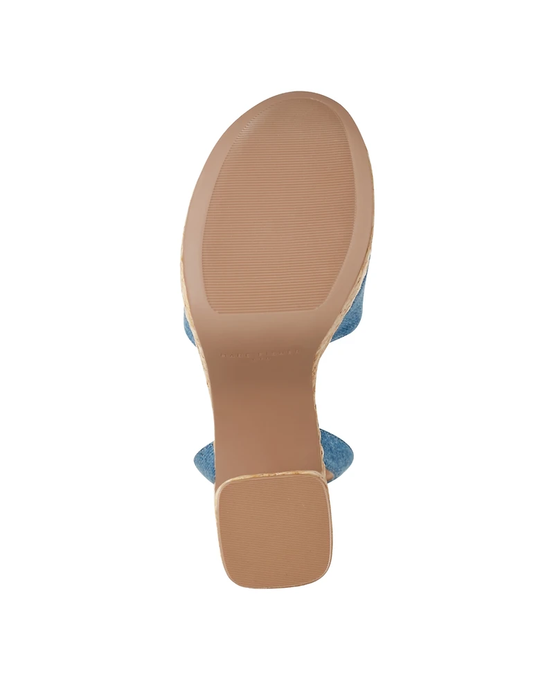 Marc Fisher Ltd Women's Palyca Block Heel Open Toe Dress Sandals
