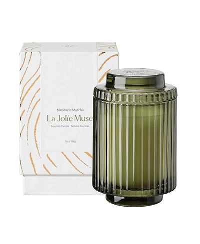 La Jolie Muse Amelie Candle, Mandarin Matcha, 7 oz
