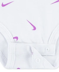 Nike Baby Boys or Girls Essentials Bodysuits, Pack of 3